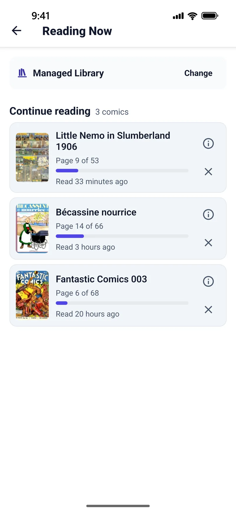 Reading Now in TritonPanels, with three comics in progress